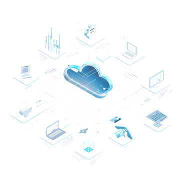 2.5d科技感空间科技元素线条