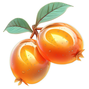3D琵琶水果蔬菜3