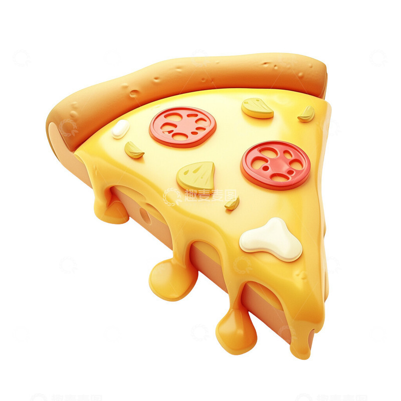 高清大图下载【趣麦麦图】3D美味的披萨