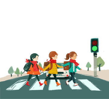 全国中小学生安全教育日-安全过马路