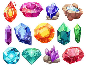 创意多彩宝石游戏装饰