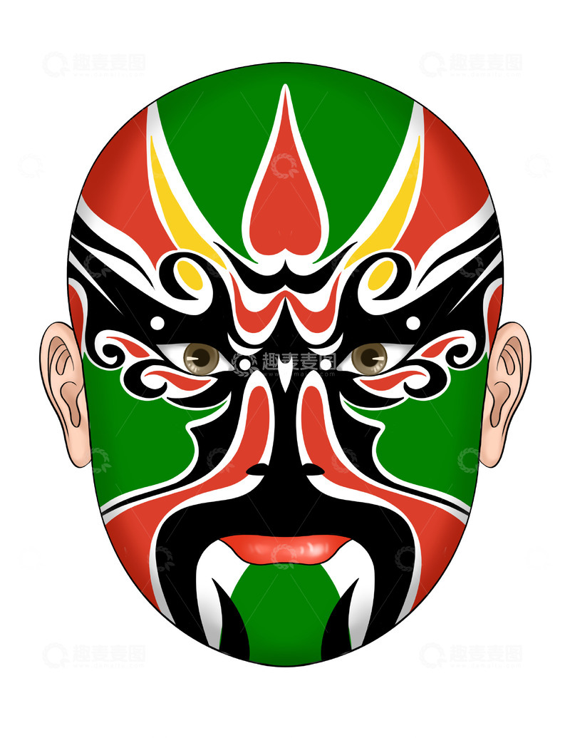 源文件下载【趣麦麦图】脸谱,戏剧,京剧,非遗