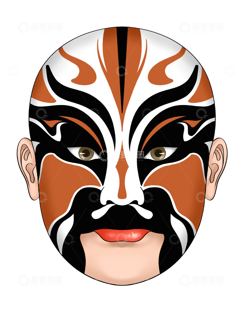 源文件下载【趣麦麦图】脸谱,戏剧,京剧,非遗,传承