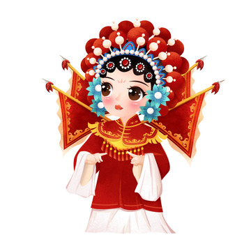 非遗文化京剧戏曲戏剧人物花旦