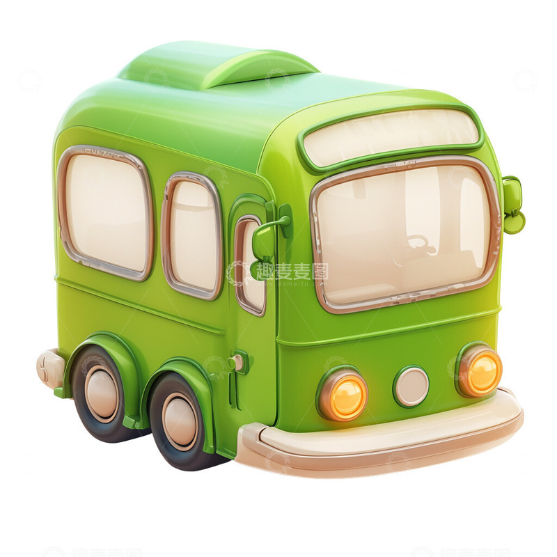 高清大图下载【趣麦麦图】3D巴士公交车