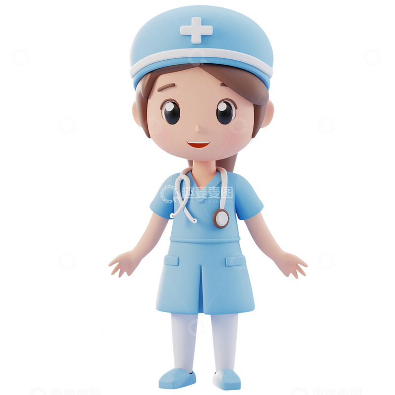 高清大图下载【趣麦麦图】3D护士人物2