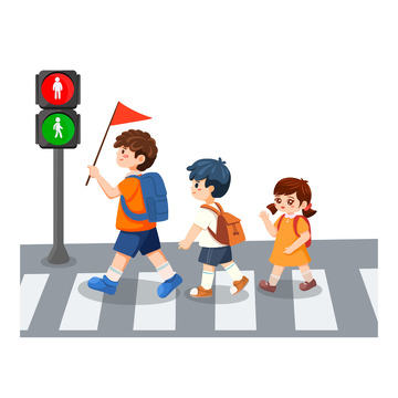全国中小学生安全教育日-安全过马路