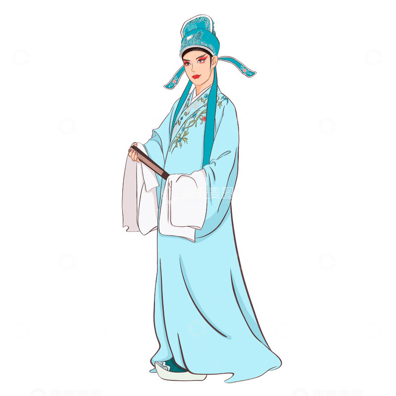 源文件下载【趣麦麦图】世界戏剧日-戏剧人物小生