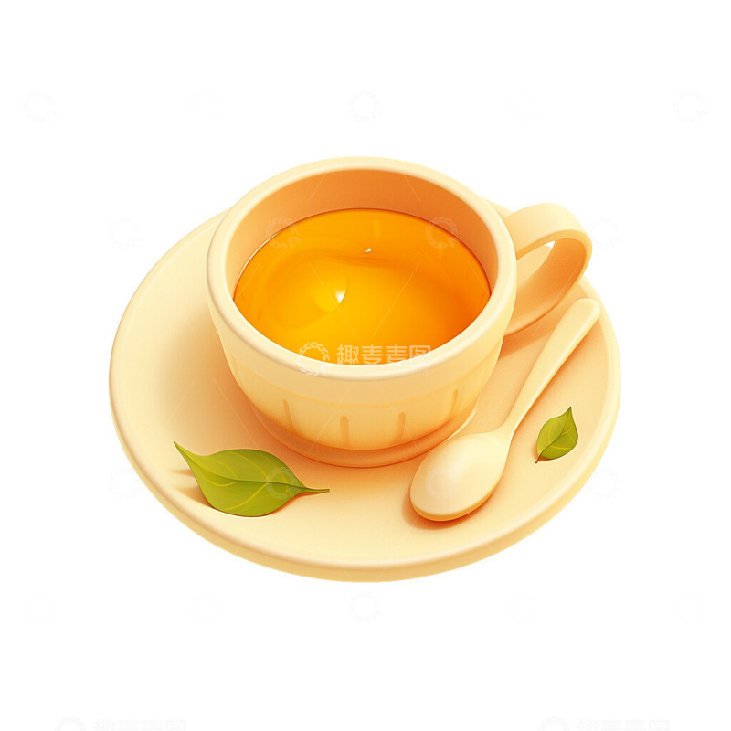 高清大图下载【趣麦麦图】3D茶具茶杯