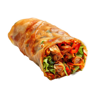 街头小吃鸡肉卷