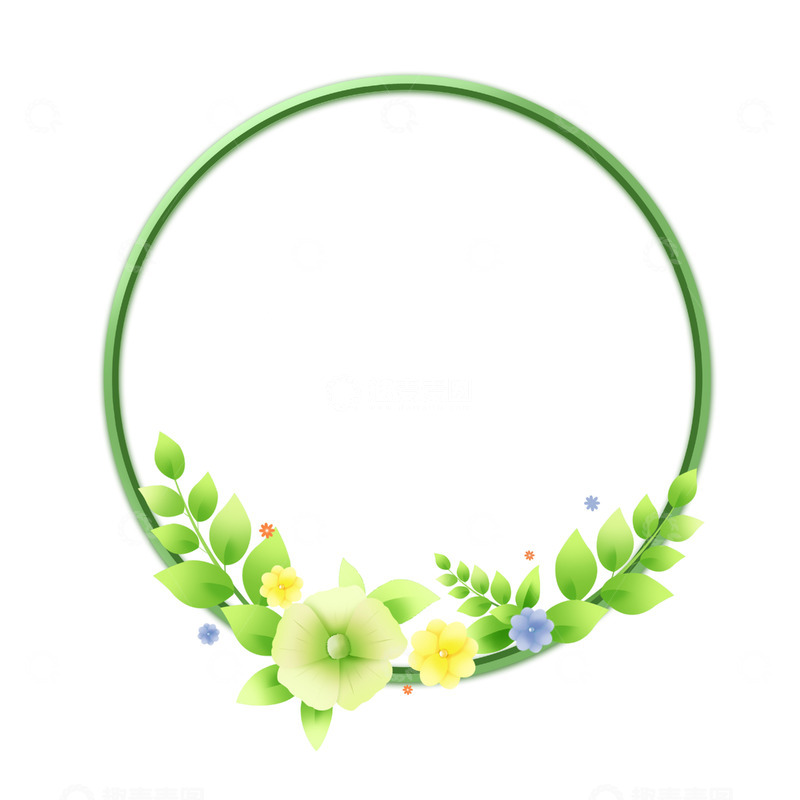 源文件下载【趣麦麦图】文艺小清新立体边框