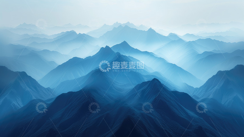 高清大图下载【趣麦麦图】-中国风水墨江山