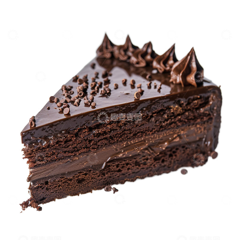 高清大图下载【趣麦麦图】一块巧克力蛋糕