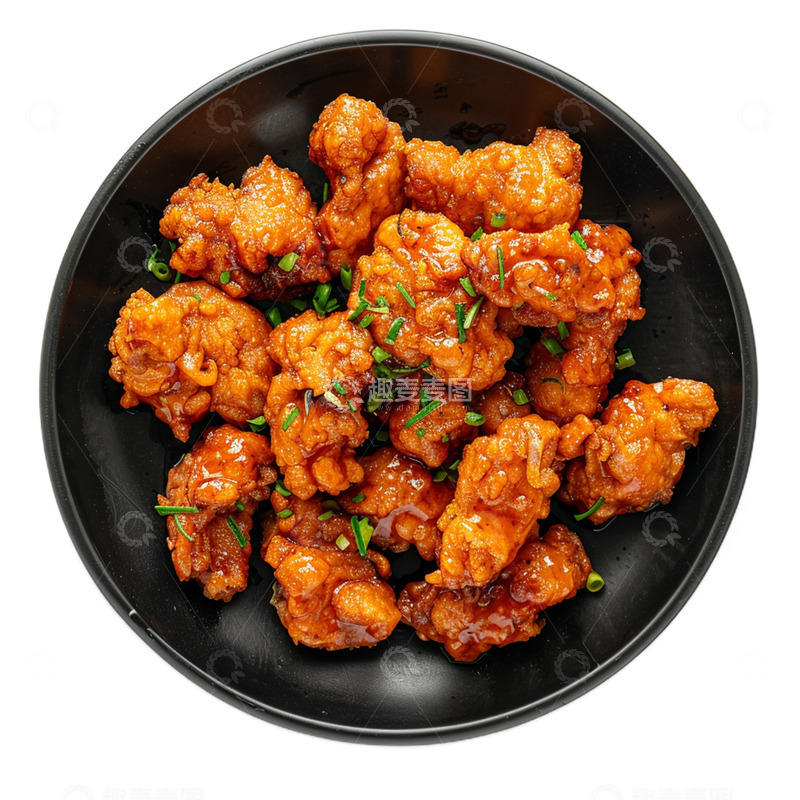 高清大图下载【趣麦麦图】一盘油炸香脆鸡块