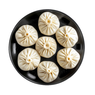 一碟包子美食