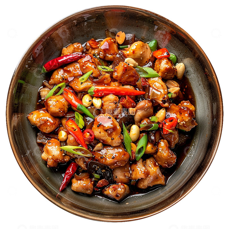 高清大图下载【趣麦麦图】传统名菜宫保鸡丁