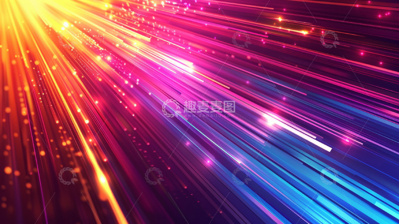 高清大图下载【趣麦麦图】科技商务光线光效背景