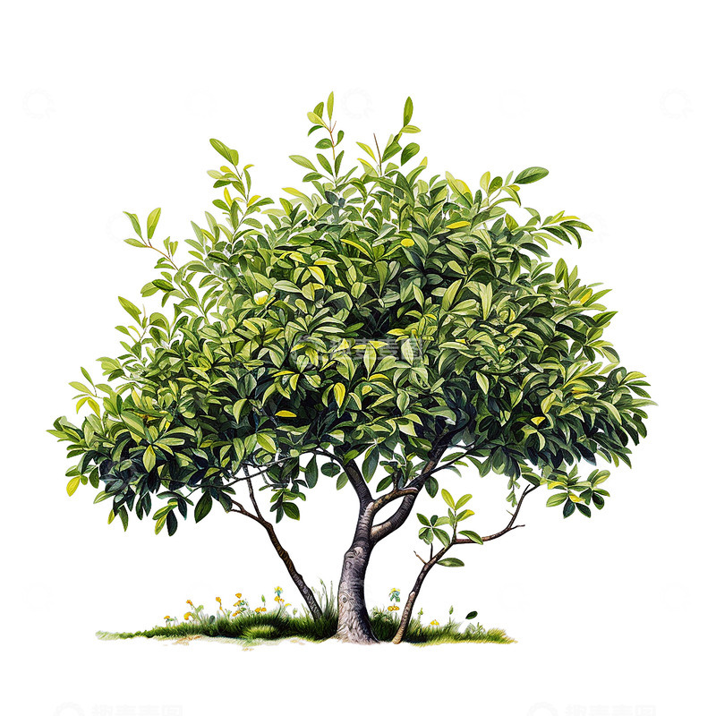 高清大图下载【趣麦麦图】绿色小树生态保护环境植物