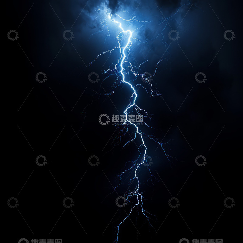 高清大图下载【趣麦麦图】闪电雷电光效样式背景
