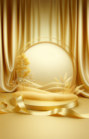 电商金色背景电商设计