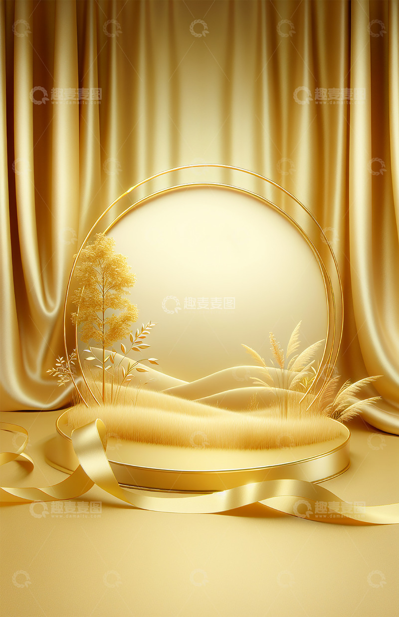 电商金色背景电商设计