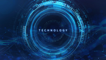 科技感几何科技背景矢量图