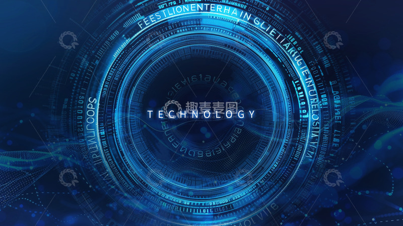源文件下载【趣麦麦图】科技感几何科技背景矢量图