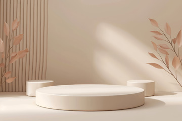 清新电商产品展示海报背景