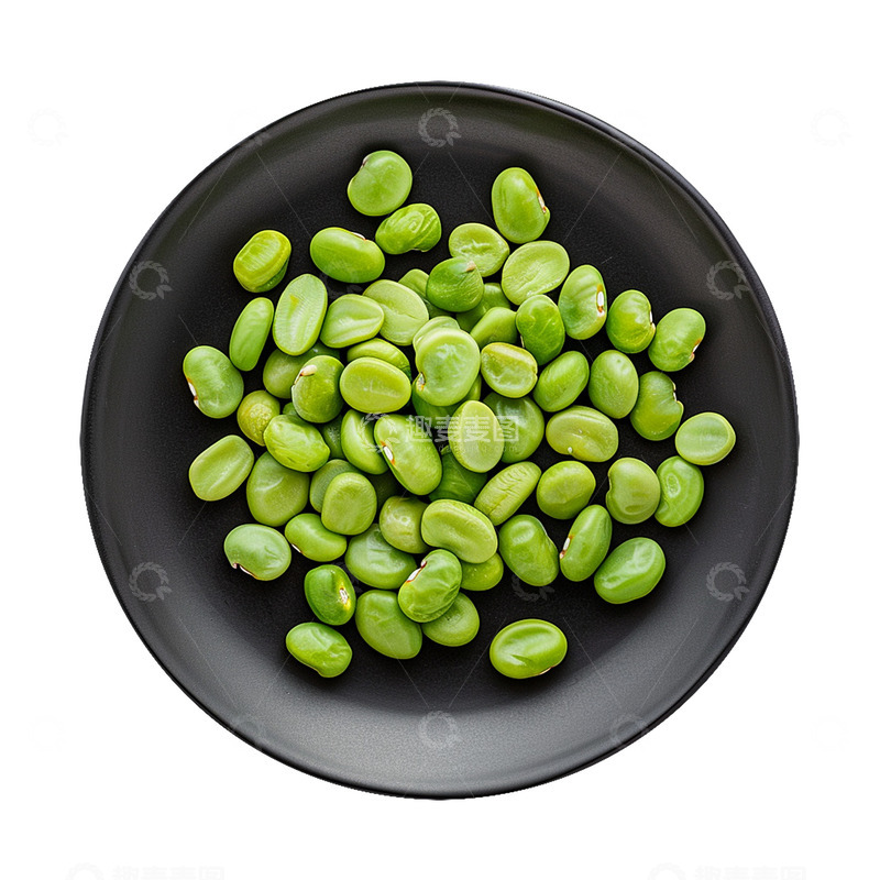 高清大图下载【趣麦麦图】一盘新鲜的蚕豆