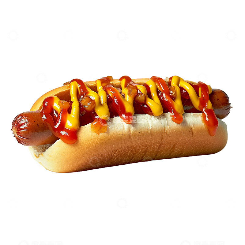 高清大图下载【趣麦麦图】一个热狗免抠素材