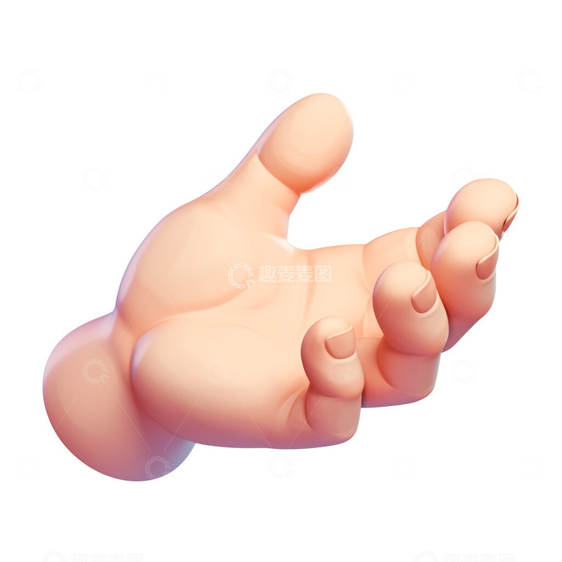 高清大图下载【趣麦麦图】3D手掌手心