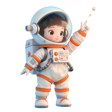3D小小宇航员小朋友2