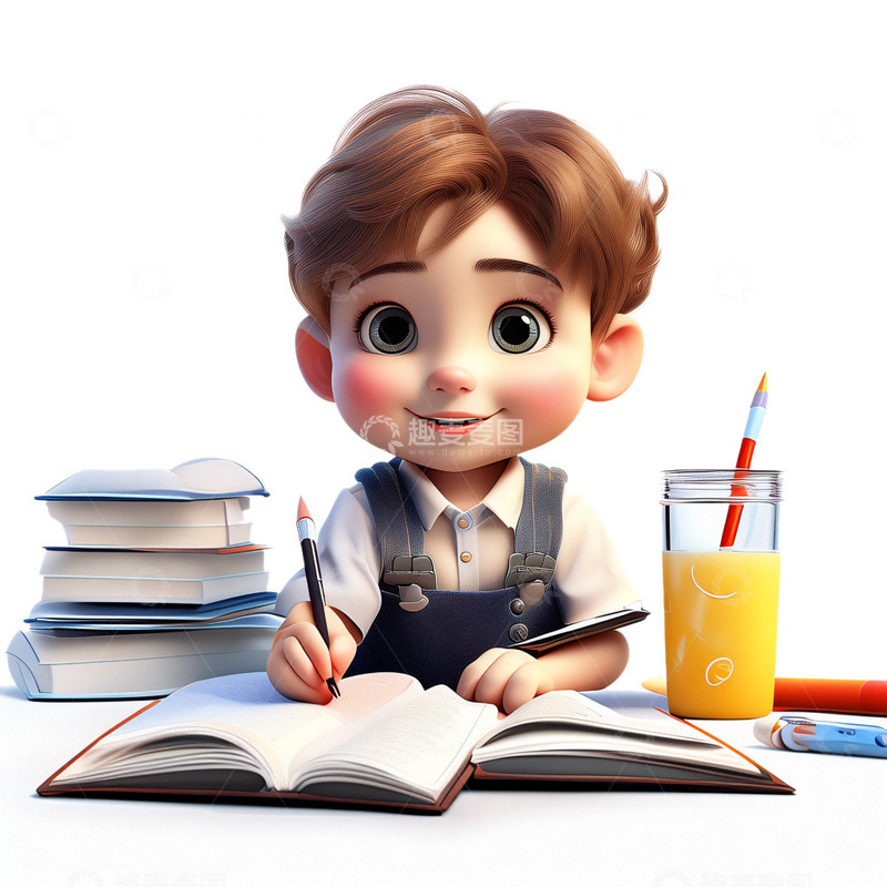 源文件下载【趣麦麦图】3D立体老师讲课插画2