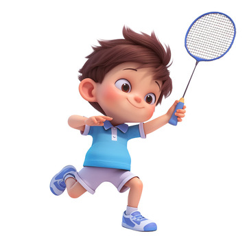 练习打网球的运动体育锻炼男生