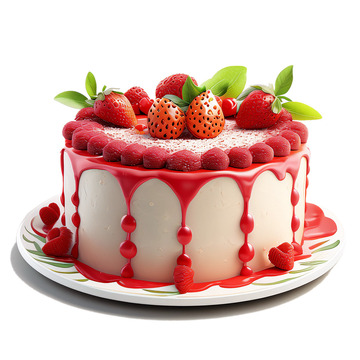 3D立体蛋糕插画6