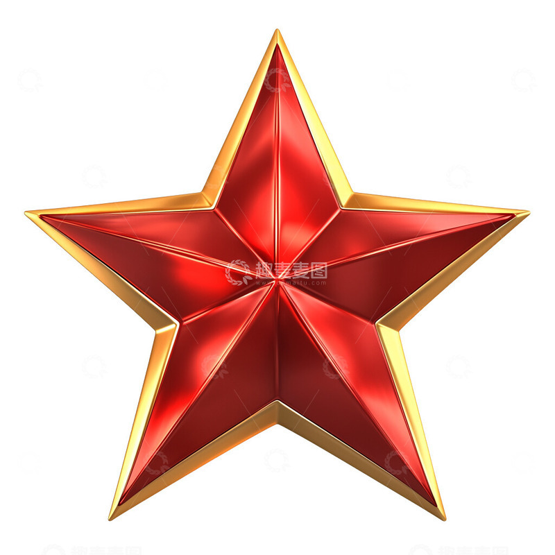 高清大图下载【趣麦麦图】红星3D模型