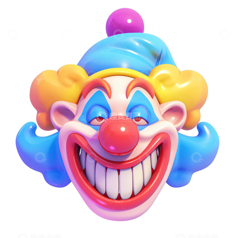 高清大图下载【趣麦麦图】愚人节小丑头像ICON