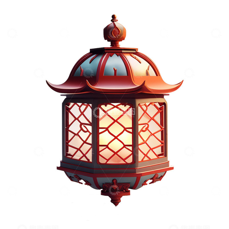 源文件下载【趣麦麦图】中国风灯笼2