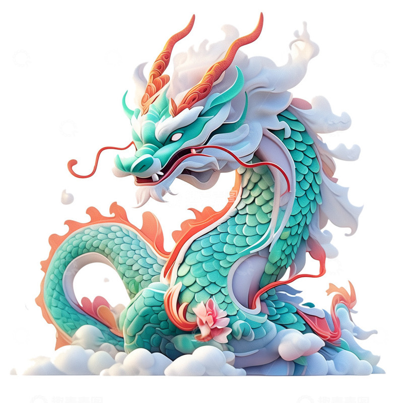 高清大图下载【趣麦麦图】中国风生肖龙2