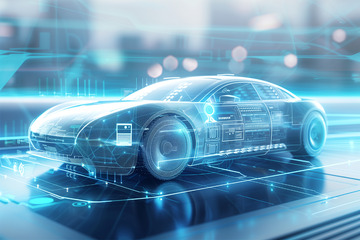 未来科技感新能源汽车