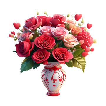 花束欧式华丽3D7