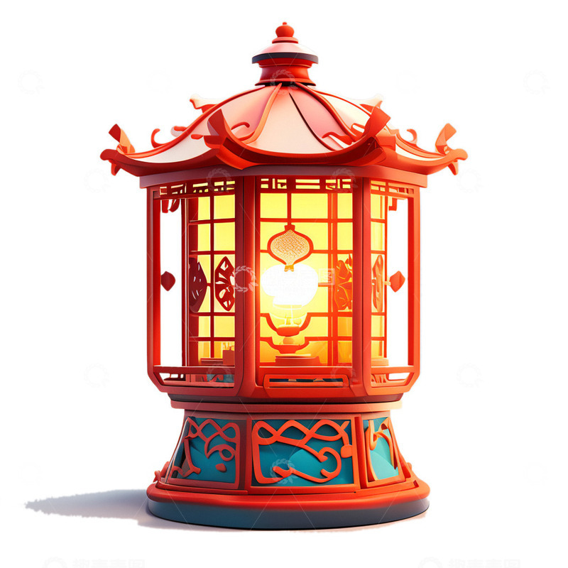 源文件下载【趣麦麦图】中国风灯笼1