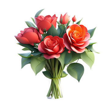 花束欧式华丽3D6