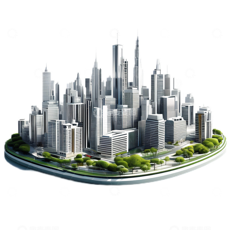 高清大图下载【趣麦麦图】未来城市科技