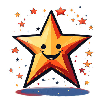 星星美式漫画手绘3