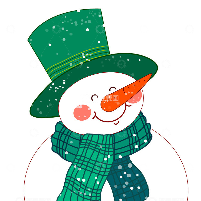 源文件下载【趣麦麦图】冬天卡通雪人边框装饰