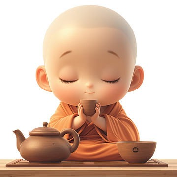 茶文化禅喝茶的小和尚