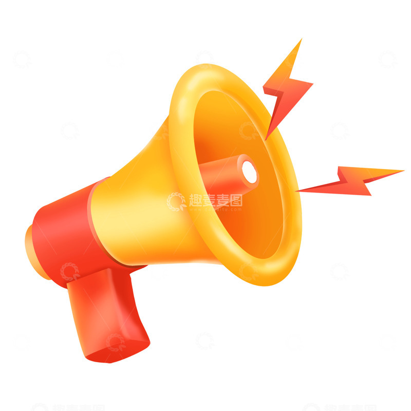 源文件下载【趣麦麦图】手绘卡通喇叭招聘消息通知装饰元素