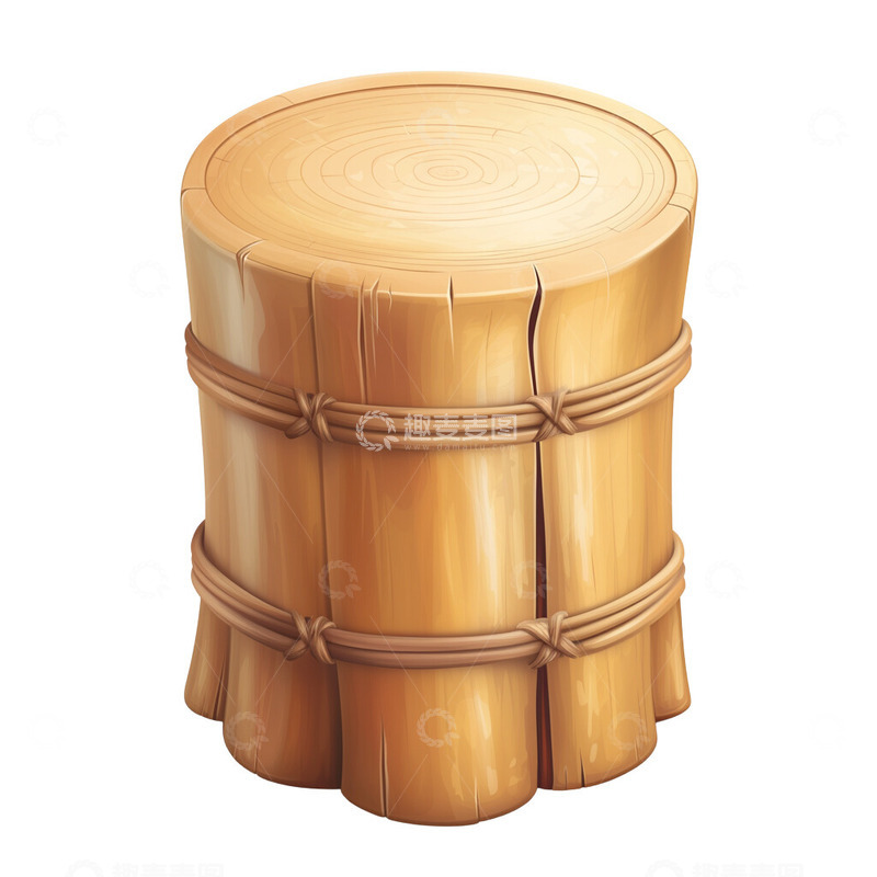 高清大图下载【趣麦麦图】木桩子木头3D