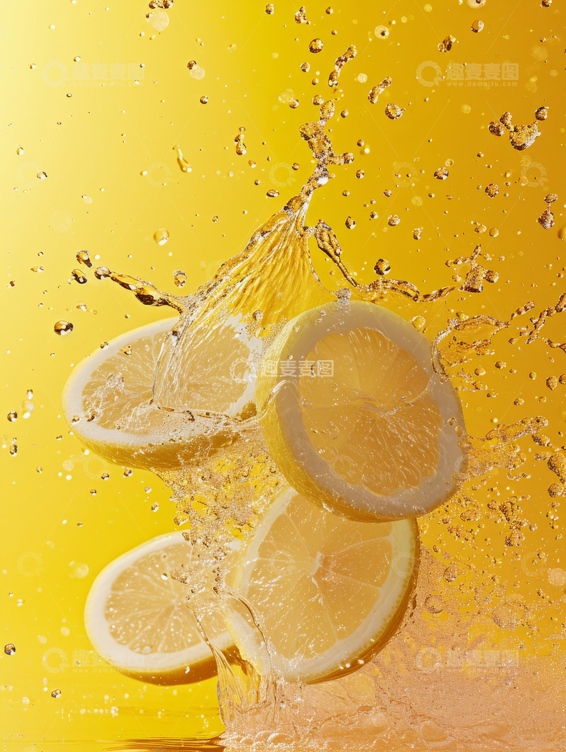 高清大图下载【趣麦麦图】简约水果橙子海报背景